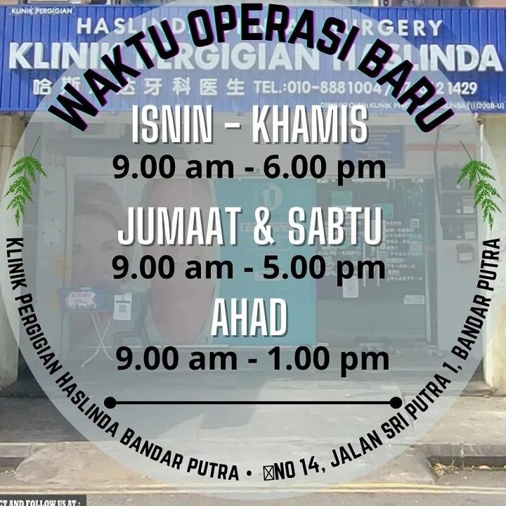 klinik pergigian haslinda bandar putra