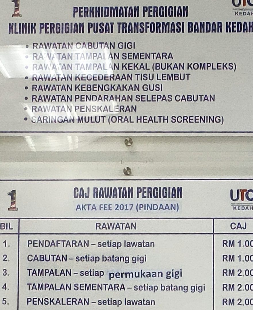 KLINIK PERGIGIAN UTC KANGAR 1 klinik pergigian utc kangar